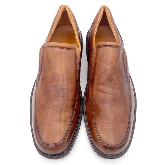 ECCO Holton Apron Toe Slip On Loafers Brown Leather Shock Point EU 48 US 14 main image 4